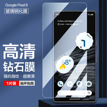 Manohe google pixel 8 pro hd tempered film google full screen fitting mobile phone protective film explosion-proof google pixel 8 hd transparent tempered film