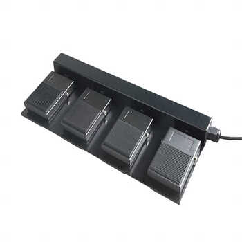 Usb custom game obs button foot pedal fs-303 jianwang three or four position picture taking foot switch 2 meters cable three position without usb three pedal without