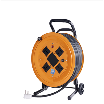Basiloni wire reel mobile cable reel customized cable reel with leakage protector national standard 3x4 50 meters + reel