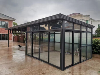 Renjuyi beijing sun room custom sealed balcony glass room broken bridge aluminum door and window sealed courtyard sun room sealed attic door bucket