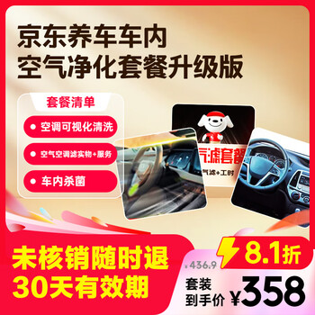 Jd.com upgraded version of car air purification package, anti-allergic for pregnant and infant pets in winter, air conditioning cleaning, dust removal and antibacterial
