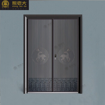 Xiongboda xld-z-1018 aluminum-wood armored door magnesium alloy villa door 4490 yuan/square meter