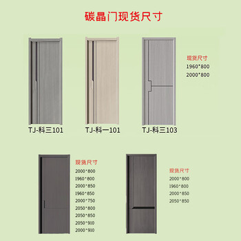 Wen yijia customized bedroom door indoor carbon crystal door paint-free wooden door set door custom wooden door factory direct sales new indoor door room door carbon crystal door (set door + hardware) in stock
