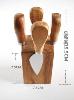 Six-piece cheese knife and fork set jiang yan recommends cheese butter knife plate set bread cake plate beef 4 pieces of tableware + shelf