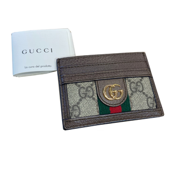Second-hand 99 new gjia ophidia series gg card holder card bag 99 new ophidia series gg card holder card bag