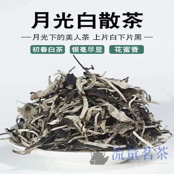 Qiu boyuan yunnan moonlight white tea loose tea honey fragrance yunnan ancient tree white tea origin direct selling moonlight beauty flower and fruit fragrance white tea 250g sweet and refreshing