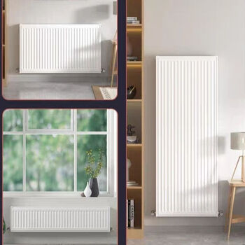 Kezitu radiator steel plate convection household heating and plumbing special air energy radiator self-heating radiator height 600*width 600 heating 9 to 11 square meters
