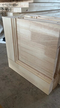 Mexueer north american red oak pure log painted door walnut cherry wood chinese style indoor bedroom log style log door imported rubber wood