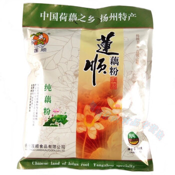 Lianshun, the hometown of lotus root in china - baoying specialty lianshun pure lotus root powder pure flavor 600g bag one bag original flavor