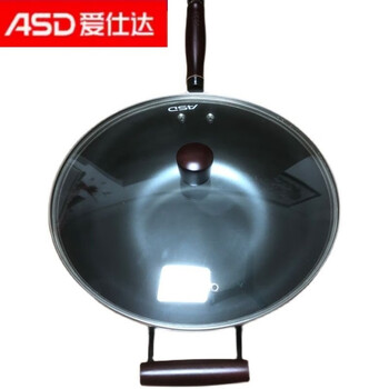 Asd (asd) chef cast iron stainless wok iron pot household uncoated 34cm cf34j3d cf34j3d 34cm stainless wok
