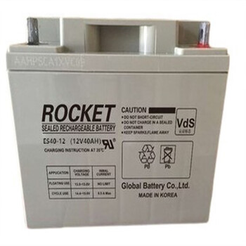 Rocket korean battery esh40-12 12v40ah lead-acid battery for ups/eps dc screen