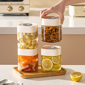 Home katei story japanese glass sealed jar food grade glass jar honey candy sugar jar pickle jar kimchi storage storage jar