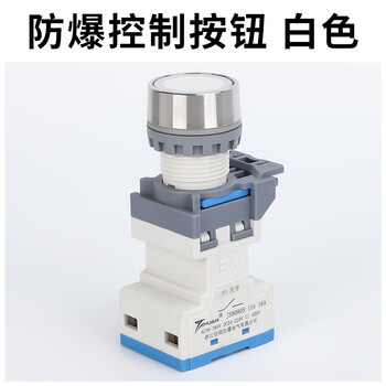 Yuqunhui customized explosion-proof and anti-corrosion button white opening 22mm one open and one closed