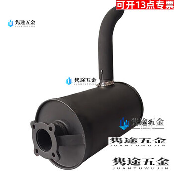 Oloey zh4105 diesel engine silencer 50kw generator set silencer exhaust pipe