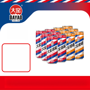 Dayao soda guest carbonated drink 0 fat guest orange soda canned guest + orange soda 330ml 6 cans each