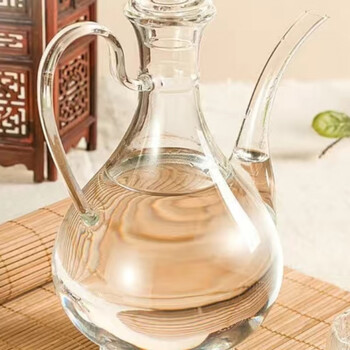 Xiongwochi xiaobeijia heat-resistant glass wine pot transparent chinese traditional ming and qing style white wine pot one pound set wine divider single lid (not a pot)