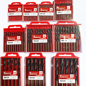 Lism shanghai industrial straight shank twist drill stainless steel super hard industrial grade hand drill bit 6:0 black straight shank twist drill 10 pieces