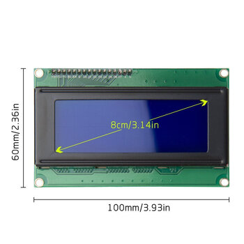 Ohuayuan iic/i2c 2004 lcd2004 lcd screen module blue screen lcd2004 lcd screen module