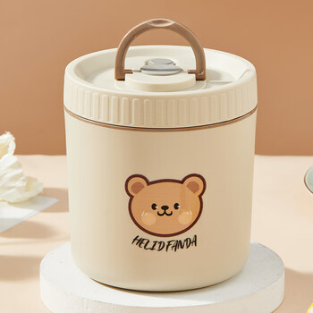 Worthbuy insulated lunch box for office workers microwaveable lunch box 316 stainless steel student portable multi-layer lunch box 316 rice white - extra large 800ml