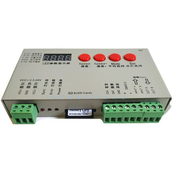 Led full-color illusion light controller with built-in program sd card wireless remote control k1000s running water marquee strip