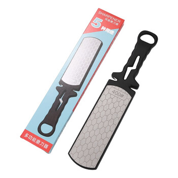 Huaji (huaji) diamond whetstone, emery, double-sided sharpening rod, thick and fine, can sharpen scissors and kitchen knives, quick knife sharpener, new black emery sharpener