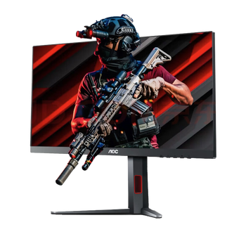 99% new aoc 23.8-inch monitor ips wide color gamut 180hz 1ms hdr mode straight man small steel gun ergonomic stand aegis series 24g4