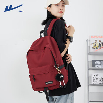 Backpack for women, outdoor large capacity, leisure travel, mountaineering backpack, college student, junior high school student, high school student schoolbag, male, red upgraded model, with long-legged elf