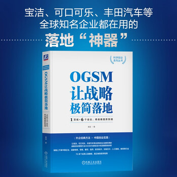 Ogsm simplifies the implementation of strategy with 1 page + 6 meetings to grasp the strategy to the end