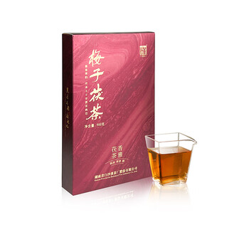Little senior sister reviews tea baishaxi plum fu tea black tea authentic hunan anhua dark tea golden flower fu brick tea 2016 plum fu tea bulk 200g