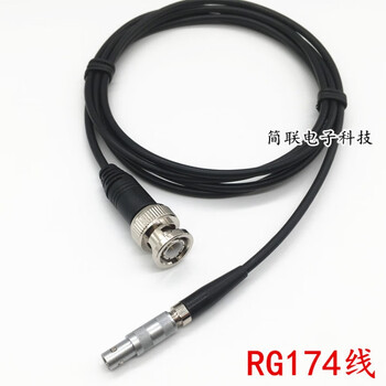 Ultrasonic cable bnc to lemo 00 connector cable mini micro ffa era 00 single core rg174 cable black 0.5m