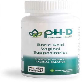 Domestic american ph-d boric acid suppositories for women 72 capsules