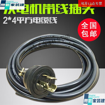 Yingtang gasoline generator plug accessories collection output 220v socket american conversion with wire plug plug plus 3 meters cable