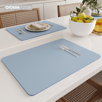 Qiqijia home dining mat, western dining table mat, children's eating anti-scalding mat, baby table cloth, student insulated lunch mat, 2-pack