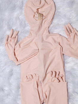 Lion orixing kigurumi jumpsuit bear jiyan skin transformed into baby skin kig leather zentaicos flesh powder tight beat flesh pink m
