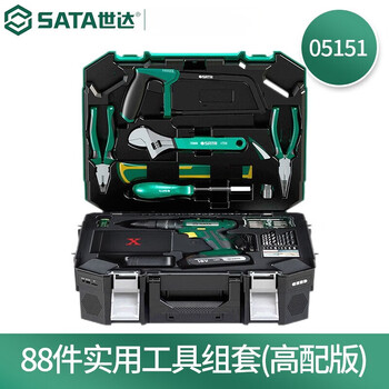 Shida 18v lithium electric drill set household tool set multi-functional tool box electrician woodworking repair set 05152 high-end version with bluetooth 05151