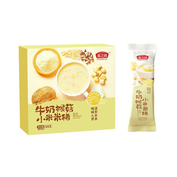 Yanzhifang ready-to-eat meal replacement breakfast milk, monkey mushroom, millet and rice dilute 300g