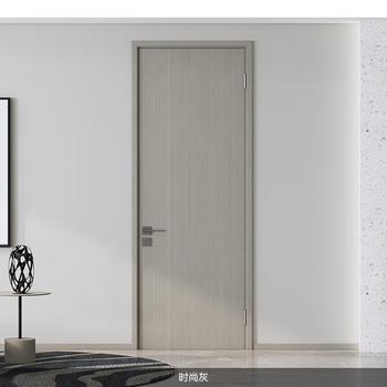 Mengtian woodwork water-lacquered wooden door interior door bedroom door plain 4p61 whitewashed autumn fragrance