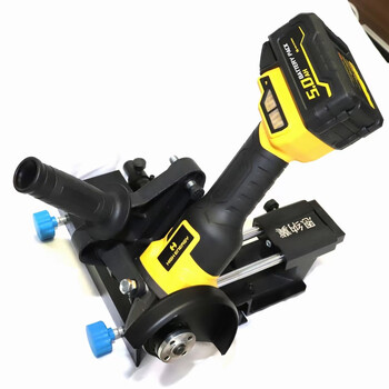 Ennaji ennaji 100mm lithium-ion angle grinder 5.0 ah two batteries and one charge + multi-purpose angle grinder bracket set