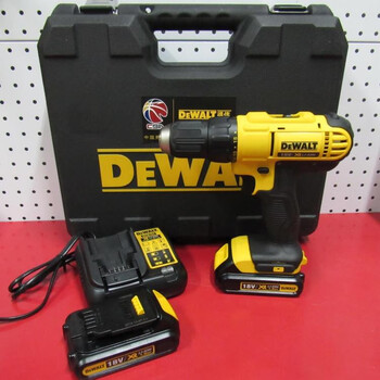 Dewalt dewalt power tools dcd771c2d218v rechargeable electric drill electric screwdriver hand drill driver dcd771 two batteries and one charger 2.0ah