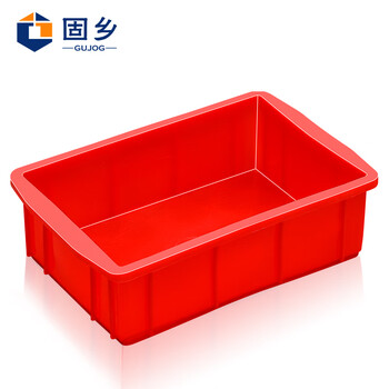Guxiang plastic plastic box rectangular (small square box) material box turnover box component box storage box tool box parts box x2# red 200*130*65mm