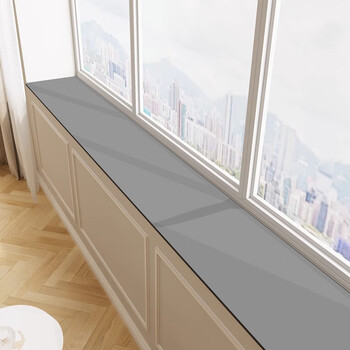 Yishifan bay window mat window sill mat protective mat solid color window sill mat extremely narrow diatom mud water absorbent sunscreen window sill board window edge mat window sill mat soft silicone mud light gray 0cm*0cm for customized sizes contact customer service