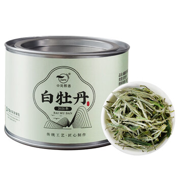 Zhongmin fragrant white peony white tea fuding white tea spring pick wilderness flower honey rhyme old white tea white peony 3 cans