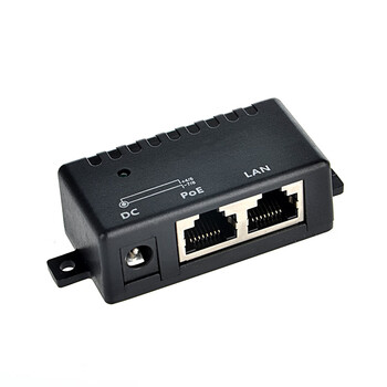 Ouhuayuan 1-port poe mid-span gigabit ethernet power supply injector wall-mounted, supports poe power supply b mode