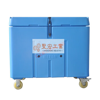Rotational molding box dry ice storage box special extra large capacity 320l rotational molding thermal insulation refrigeration resistant to minus 80 degrees low temperature belt 320 liters blue (can hold 250kg dry ice)