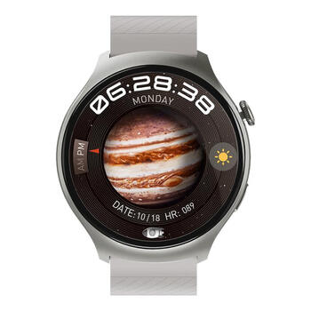 Smebert schumann smart bracelet watch watch 4 health monitoring heart rate multifunctional call disc sports watch silver