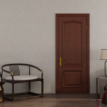 Bedroom door interior door mengtian wooden door simple interior door room door solid wood composite door yourong 6c11 cherry wood bordeaux red