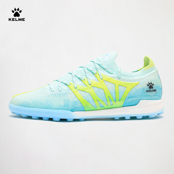 Kelme adult football shoes men's lightning 3.0 broken nails tf carbon plate outsole competition training shoes light aqua 42