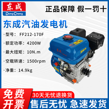 Dongcheng gasoline generator household small bass generator single-phase power 3/5/8kw emergency power generation ff212-170f four-stroke 4200w