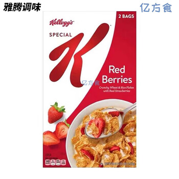 Valerie special k kellogg's crispy strawberry oatmeal ready-to-eat dry fruit breakfast meal replacement box 2 bags 1200g