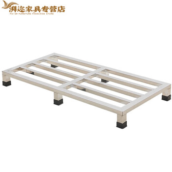 Kuitu stainless steel bracket refrigerator raised base fish tank flower pot wooden cabinet rack grain, oil, rice and noodles moisture-proof off-the-ground storage rack 30*100*10 thickened 6 legs